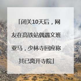 闭关10天后，网友在高铁站偶遇文班亚马，少林寺回应称其已离开寺院